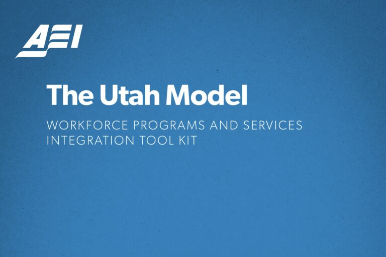 The Utah Model: Workforce Programs and Services Integration Tool Kit